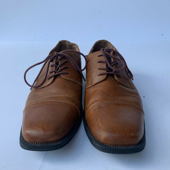 Alfani Adam Mens Shoes Size 9 M Brown Cap Toe Lace - Picture 2 of 8